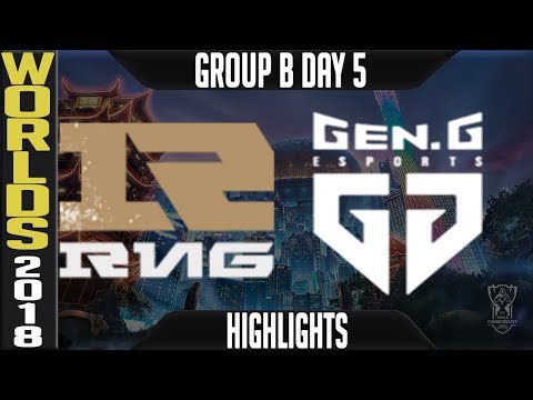 RNG vs GEN Highlights | Worlds 2018 Group B Day 5 | Royal Never Give Up(LPL) vs Gen.G(LCK)