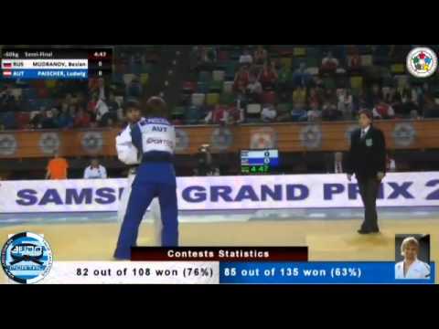 Judo Grand Prix Samsun 2014 Semifinal -60kg MUDRANOV Beslan (RUS) - PAISCHER Ludwig (AUT)