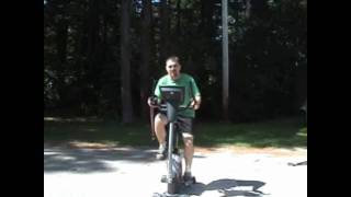 Chest Expander exercises on a Stationary Bike (1st half)