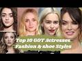 Top 10 Game Of Thrones Actresses Fashion Style Shoe Collection