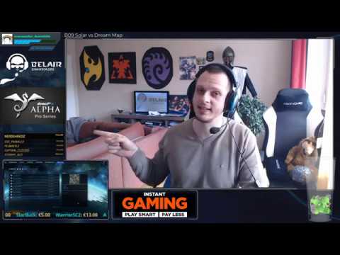 $200 Solar vs Dream Bo9 Alpha X Pro Series Starcraft 2 Part 1