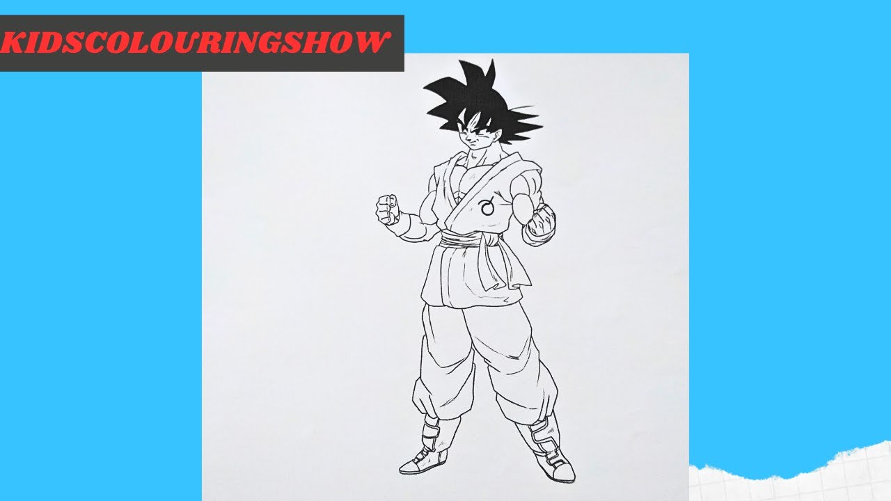 Son Goku Coloring Pages | Dragon Ball Z Coloring Pages #howtodraw #coloringpages #dragonball