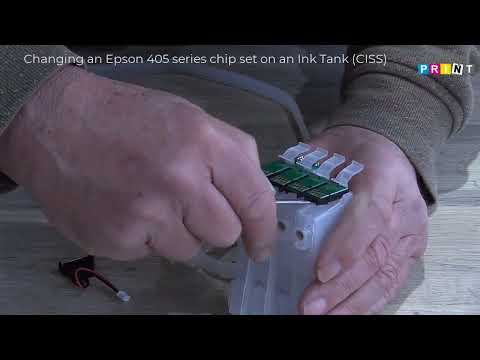 Video thumbnail: Changing An Epson 405 Chipset On An Inktank Attachment (Ciss)
