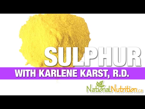 Sulphur: An Antioxidant Rich Mineral