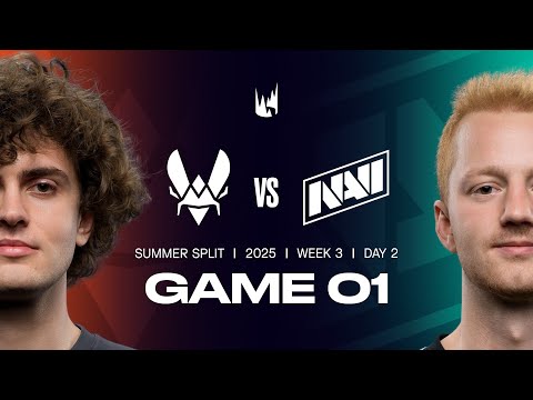 VIT v NAVI | 2025 LEC Summer | Week 3 Day 2 | Team Vitality vs. Natus Vincere Game 1