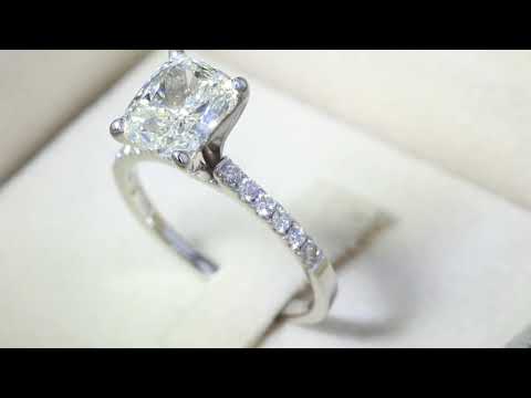 2.22CT Cushion Brilliant Diamond Engagement Ring GIA Cert/Appr $22K $7500