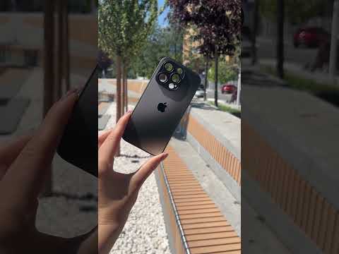 Чехол на IPhone 15 «Matte Gradient» Case Black с линзами на камере - фото 1 - id-p3048965676