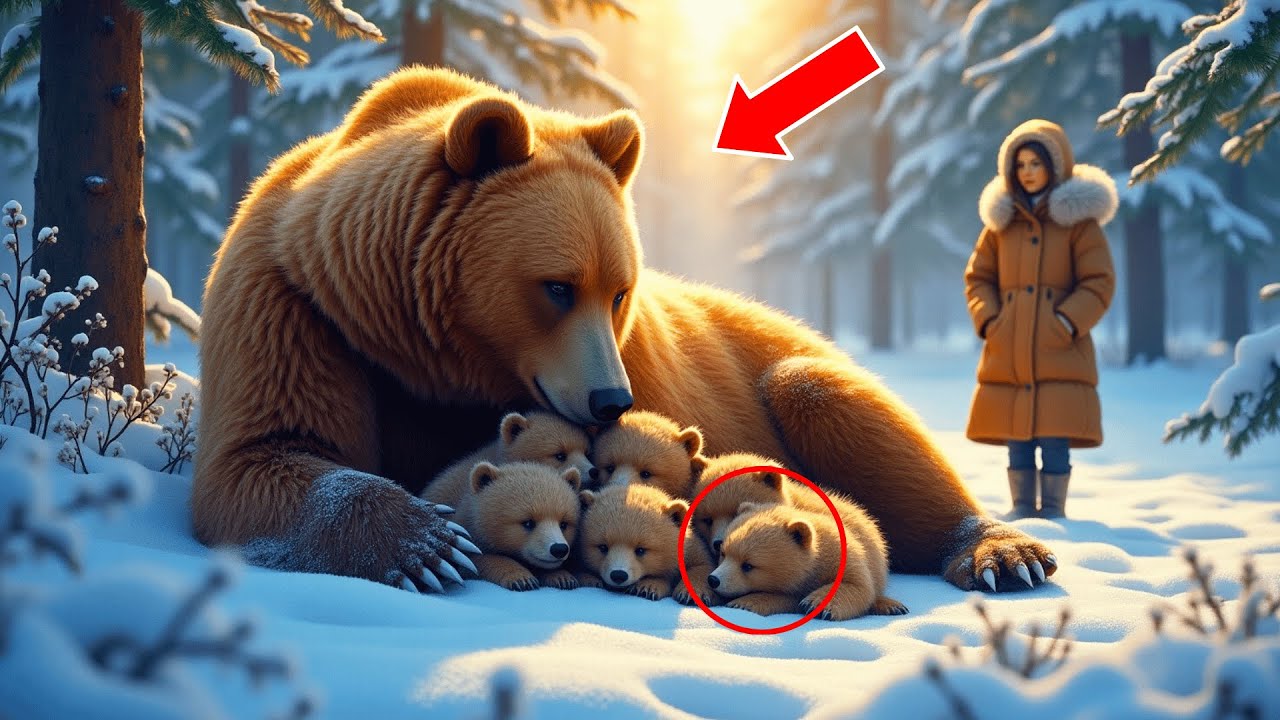 O URSOAICĂ PE MOARTE A DAT NAȘTERE LA 5 PUI, IAR VETERINARUL NU PUTEA SĂ CREADĂ – A FOST UN MIRACOL!