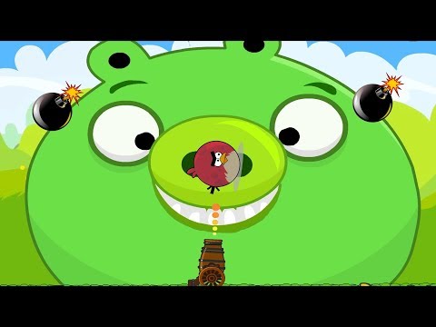 Angry Birds Collection Hacked 1 - BLAST HUGE PIG WHILE HE HOLDING BOMB!