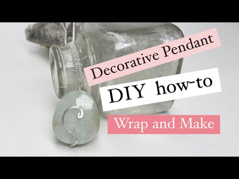 Jewelry Tutorial - Easy Way to Wrap Stone Bead Into Pendant