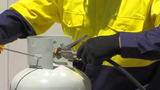 How to Fill a Gas Bottle - Fill Propane Tank - How to Refill LPG Gas Cylinder - Safely Decant LPG