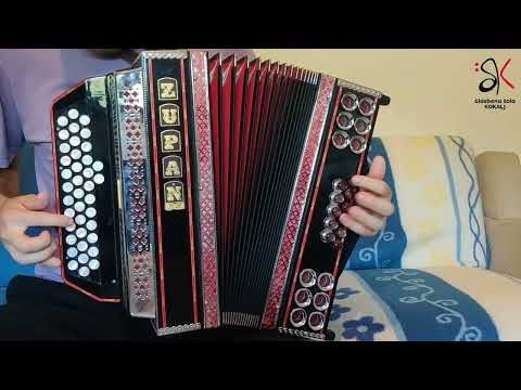 Lekcija za diatonično harmoniko - Mihelič - Ostal je le spomin - B Es As(#77)