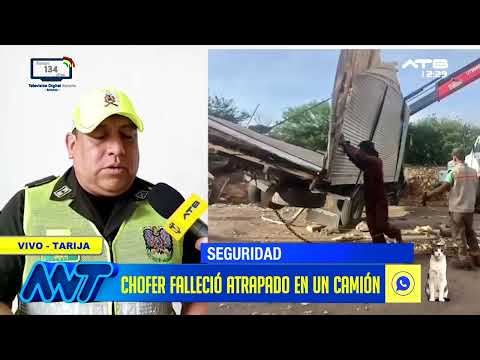 Camión vuelca en Tarija y deja una persona fallecida