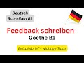 Prüfungsvorbereitung B1 Schreiben Teil 2 Goethe Deutschprüfung