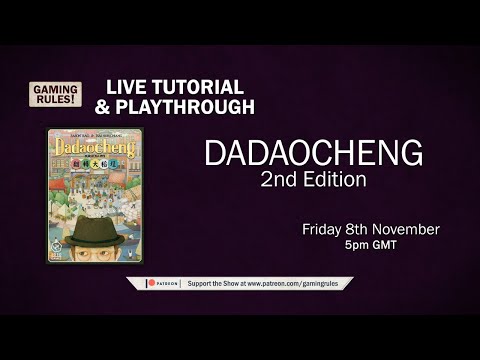 Dadaocheng (2nd Edition) - Tutorial and Playthrough video from Gaming Rules!