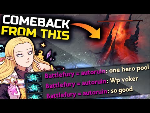 Invoker Girl Mega Creeps Epic Comeback vs trashtalker | Dota 2 Invoker 7.22c