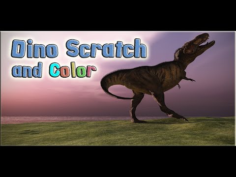 Dinosaur Scratch and Paint - Free Game for Kids Video