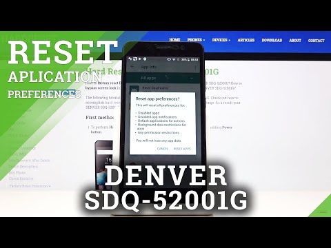 How to Reset App Preferences in DENVER SDQ-52001G – Change Apps Preferences