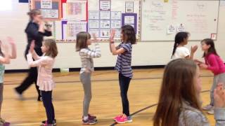 Partner Dance to the song Buffalo Gals - Elementary