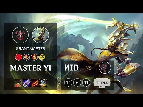 Master Yi Mid vs Lucian - TR Grandmaster Patch 10.12