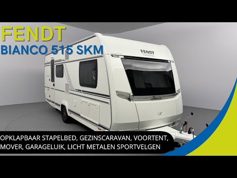 Fendt Bianco Selection 515 SKM 2023 | PRACHTIGE 6 PERSOONS GEZINSCARAVAN MET STAPELBED NIEUWE MOVER