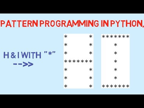 Starasterisk In H I Shape Python Pattern Programming