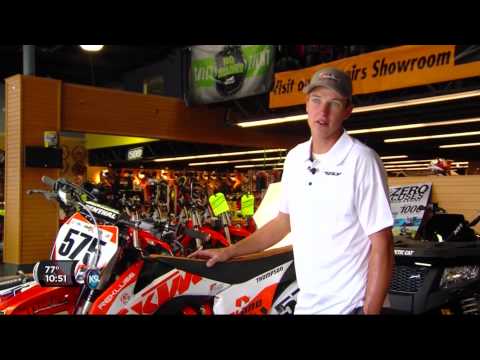 Nick Thompson prepares to race at 2015 X-Games