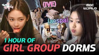 Download lagu [C.C.] 1 Hour of GIRL GROUP dorm life #AESPA #IVE mp3