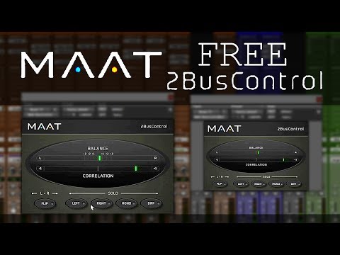 FREE 2BusControl L/R - MONO/DIFF monitor by MAAT explained