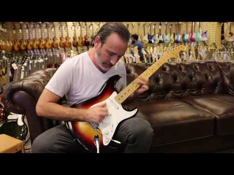 Jason Sinay playing an original 1958 Fender Stratocaster here at Norman's Rare Guitars