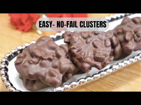Chocolate Nut clusters - Easy No Fail Recipe | Healthy Dark chocolate Nuts Clusters