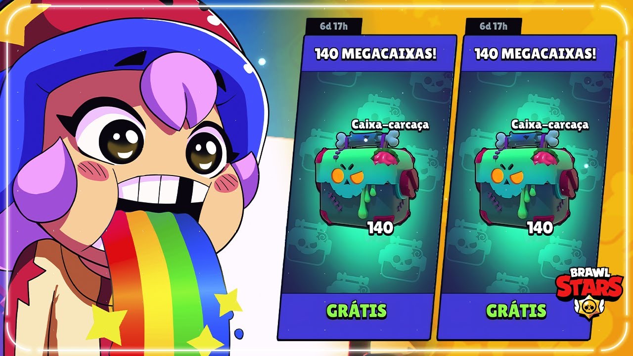 ABRI 140 CAIXAS CARCAÇA GRATIS e ELAS ESTÃO SENSACIONAIS! CORRA e PEGUE AS SUAS! BRAWL STARS
