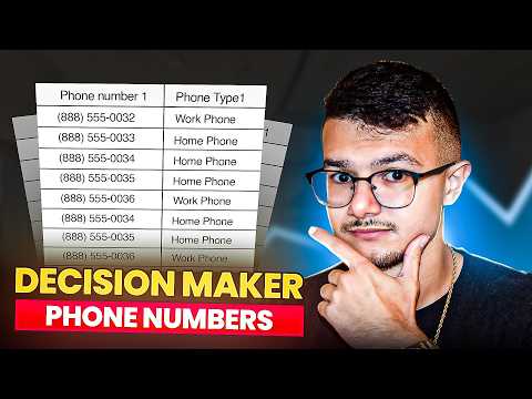 How to Get Decision Maker Phone Numbers for B2B Lead Gen (FREE METHOD)