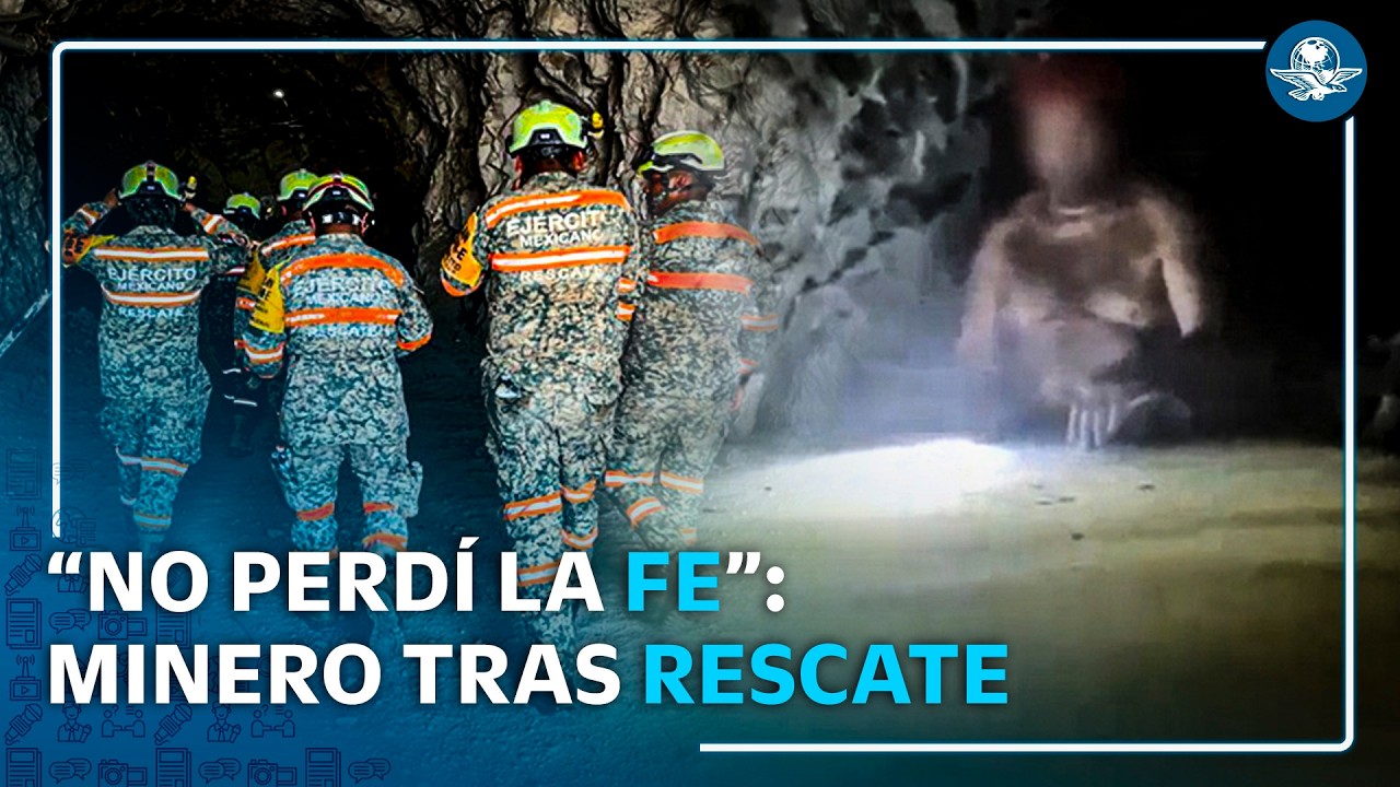 Así fue el rescate del minero Francisco Zapata Nájera tras 13 días bajo tierra