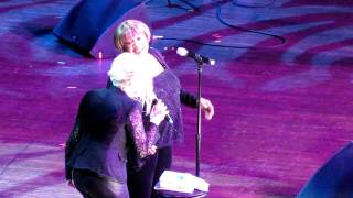 Mavis Staples and Cyndi Lauper singing "The Weight"
