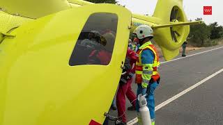 Accidente de tráfico en la M-501. San Martín de Valdeiglesias.