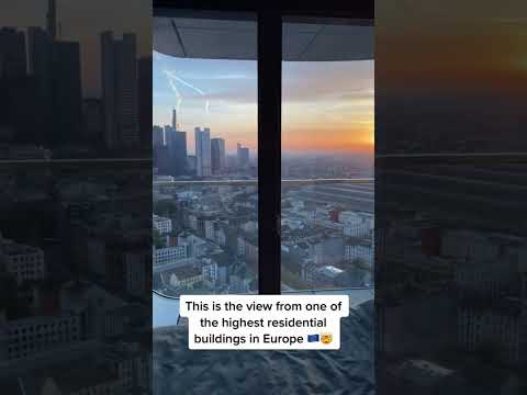 Can you imagine to wake up like this?!🤯😍Shorts#grandtowerfrankfurt#frankfurt