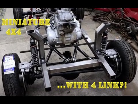 Ollie's 4x4 Willys Mini Jeep car Build EP 10. 4 Link Suspension Plasma Cut Metal Folder