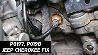 JEEP CHEROKEE CODE P0197 P0198 ENGINE LIGHT ON 2014 2015 2016 2017 2018 2019 2020