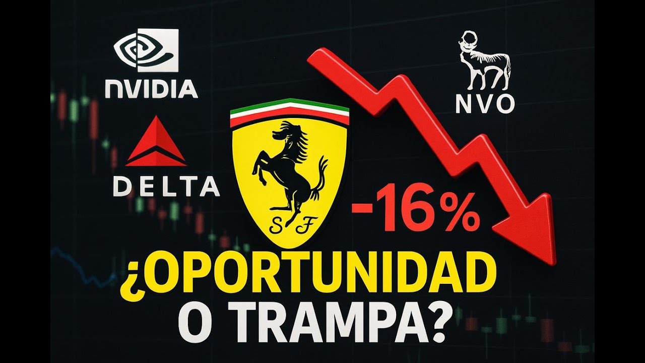 FERRARI se desploma 16%: ¿Oportunidad o trampa? Mis 5 compras AHORA