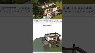 3D Modeling: From SketchUp to Lumion Rendering / Concept to Reality #trending #viralshorts #shorts