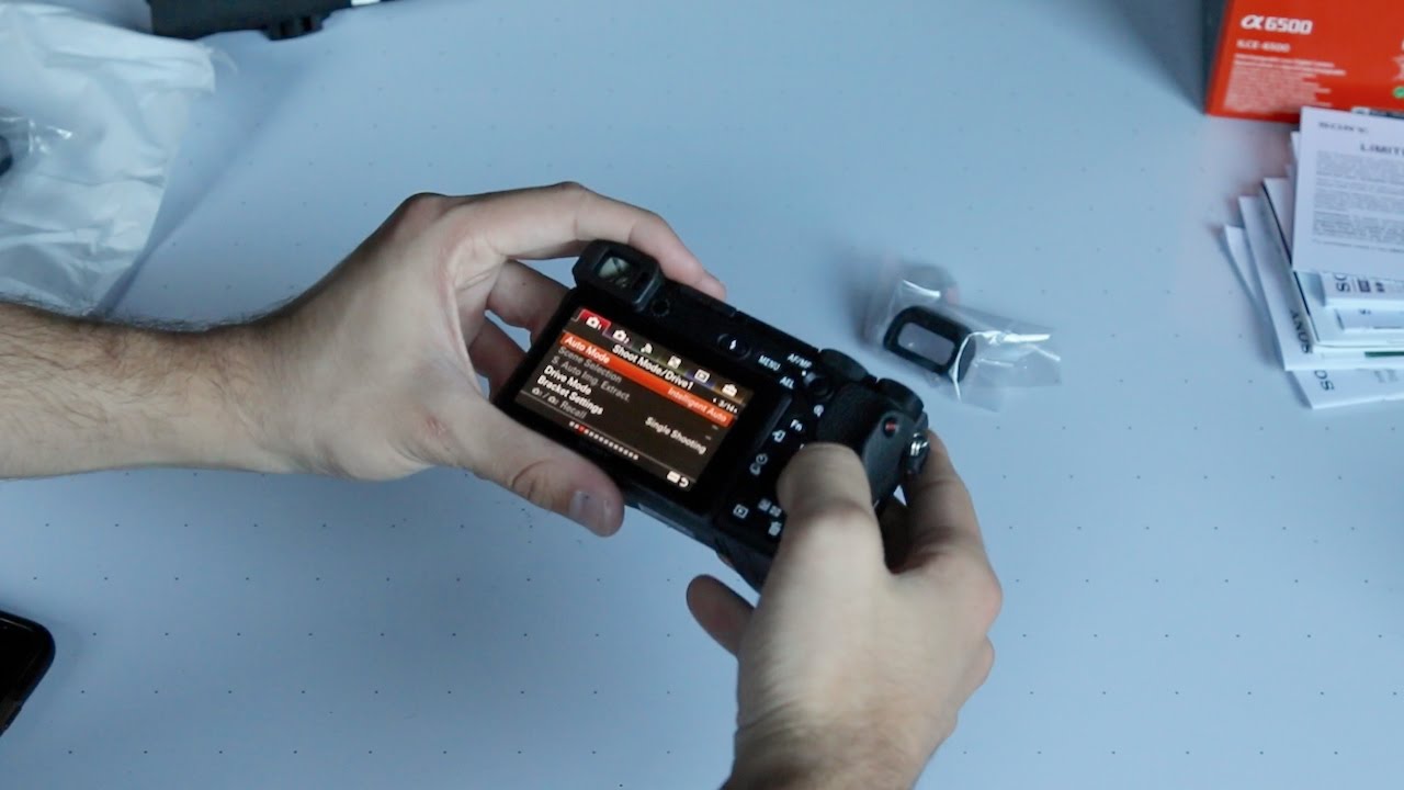 Sony Alpha A6500 Unboxing & First Impressions Slow Motion