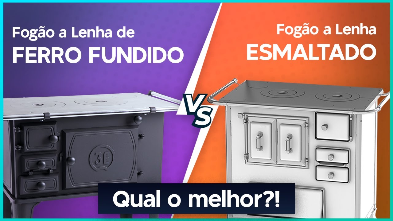 EXPLICANDO A DIFERENÇA DO FOGÃO A LENHA FERRO FUNDIDO E ESMALTADO