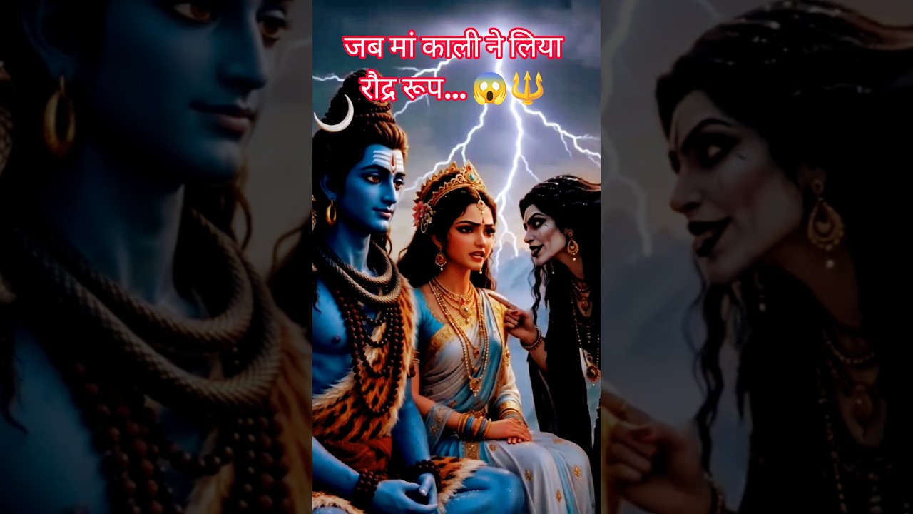 जब महादेव के सामने प्रकट हुआ मां काली का रौद्र रूप 🔱🙏 | Har Har Mahadev #shorts #trending