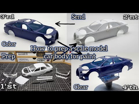 How To: prep a scale model car body for paint