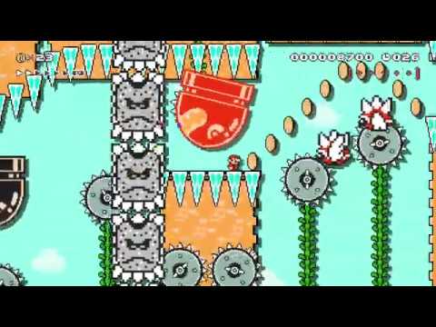 Super Mario Maker 2 - 40 Seconds:Thwomp run by に~みん - No Commentary