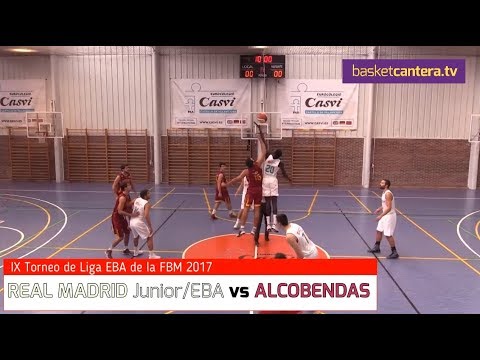 REAL MADRID Junior/EBA vs. ALCOBENDAS.- Torneo Liga EBA-FBM 2017 (BasketCantera.TV)