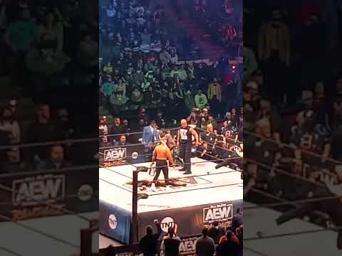 The finish to Jurassic Express vs Private Party for the tag titles on #aewrampage to air 1-28-2022