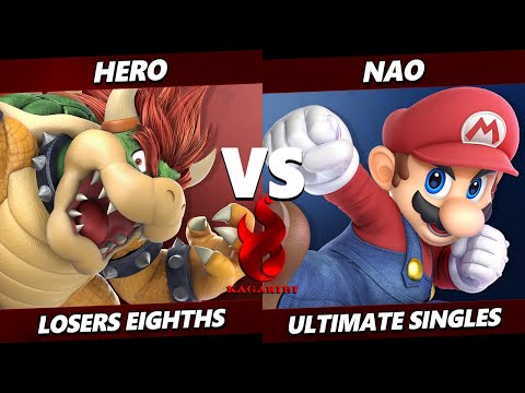 Kagaribi 9 Top 8 - Hero (Bowser) Vs. Nao (Mario) SSBU Ultimate Tournament