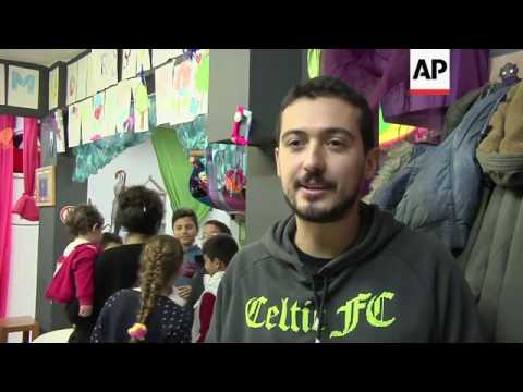 Turkish language classes for displaced youngsters